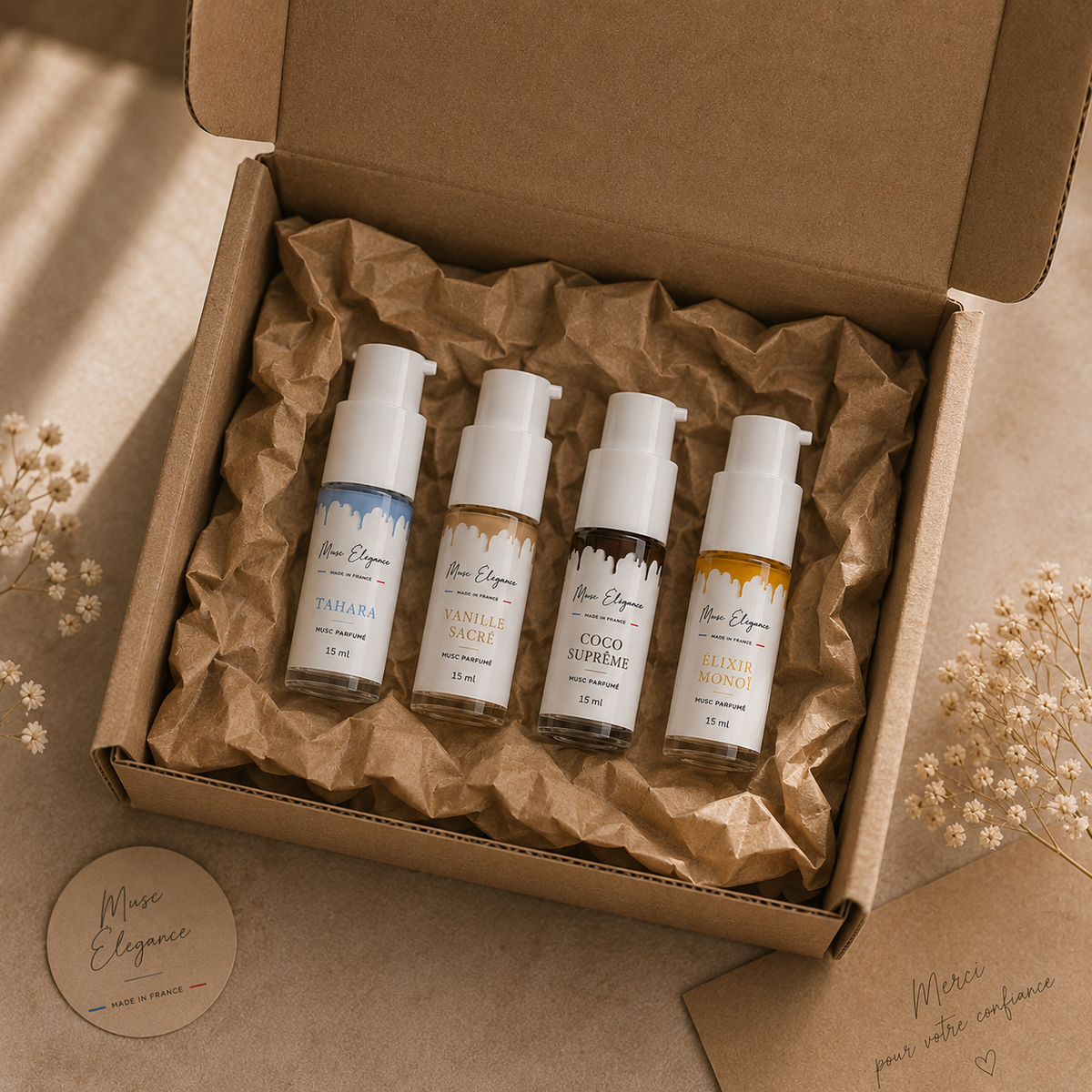 Pack complet - 4 musc crémeux 15ml