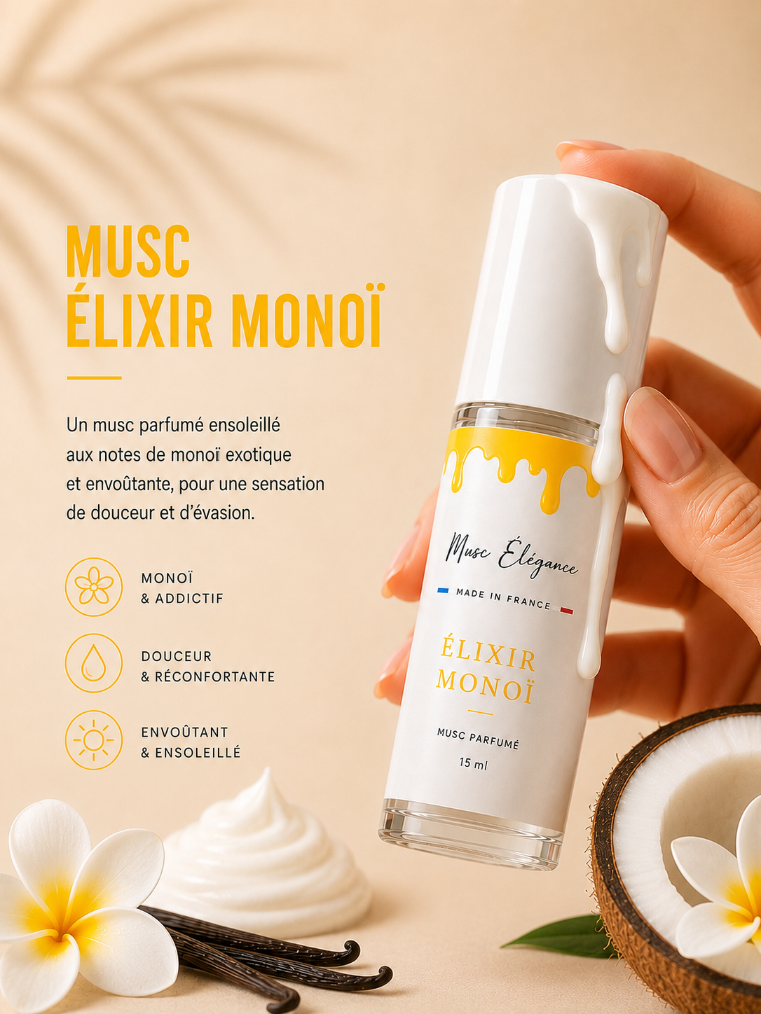Musc Élixir Monoï - 15ml