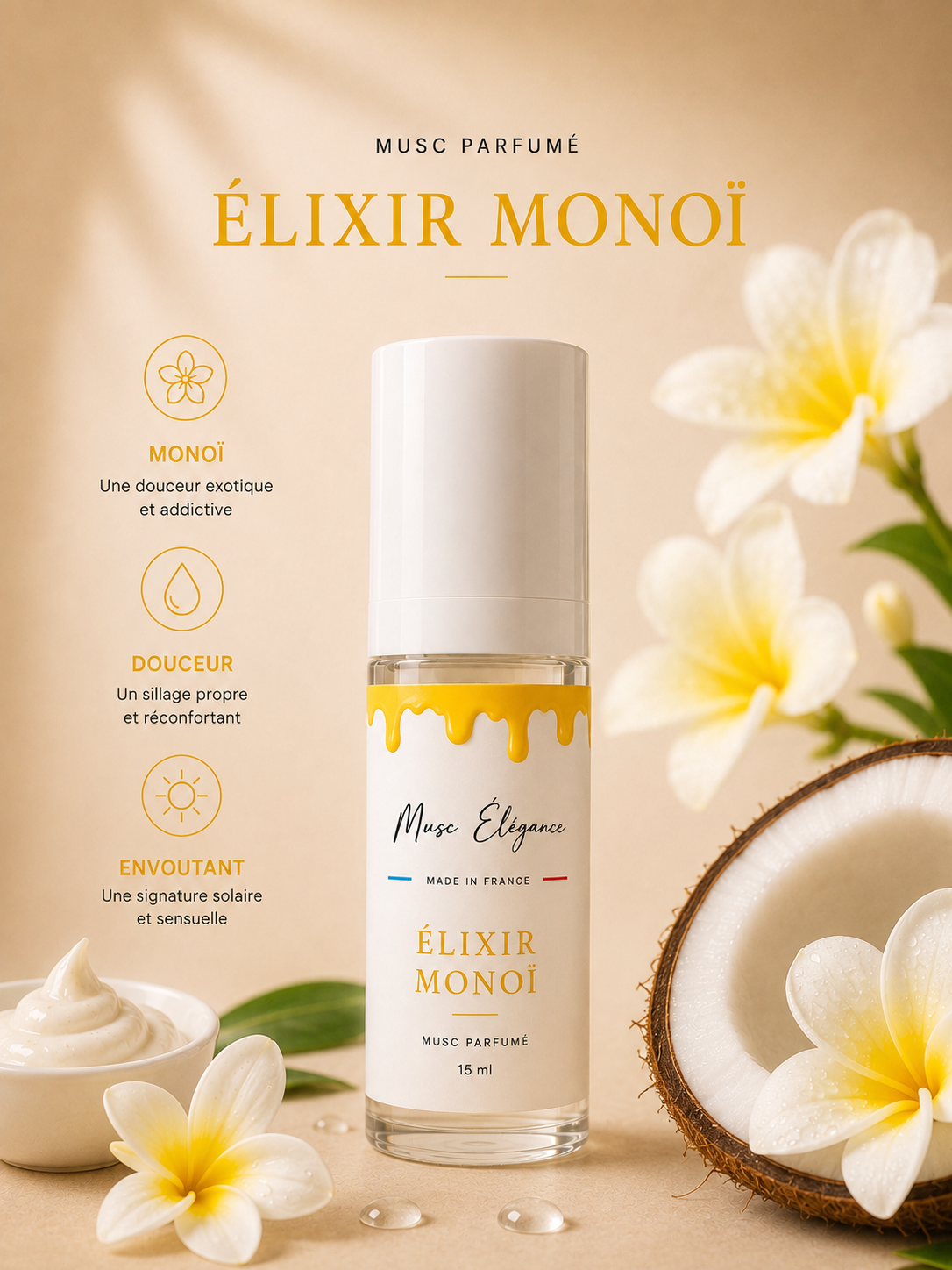 Musc Élixir Monoï - 15ml