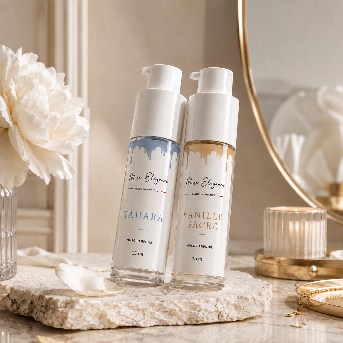 [Best seller] Pack Duo Signature- musc tahara et vanille - texture crémeuse 15ml