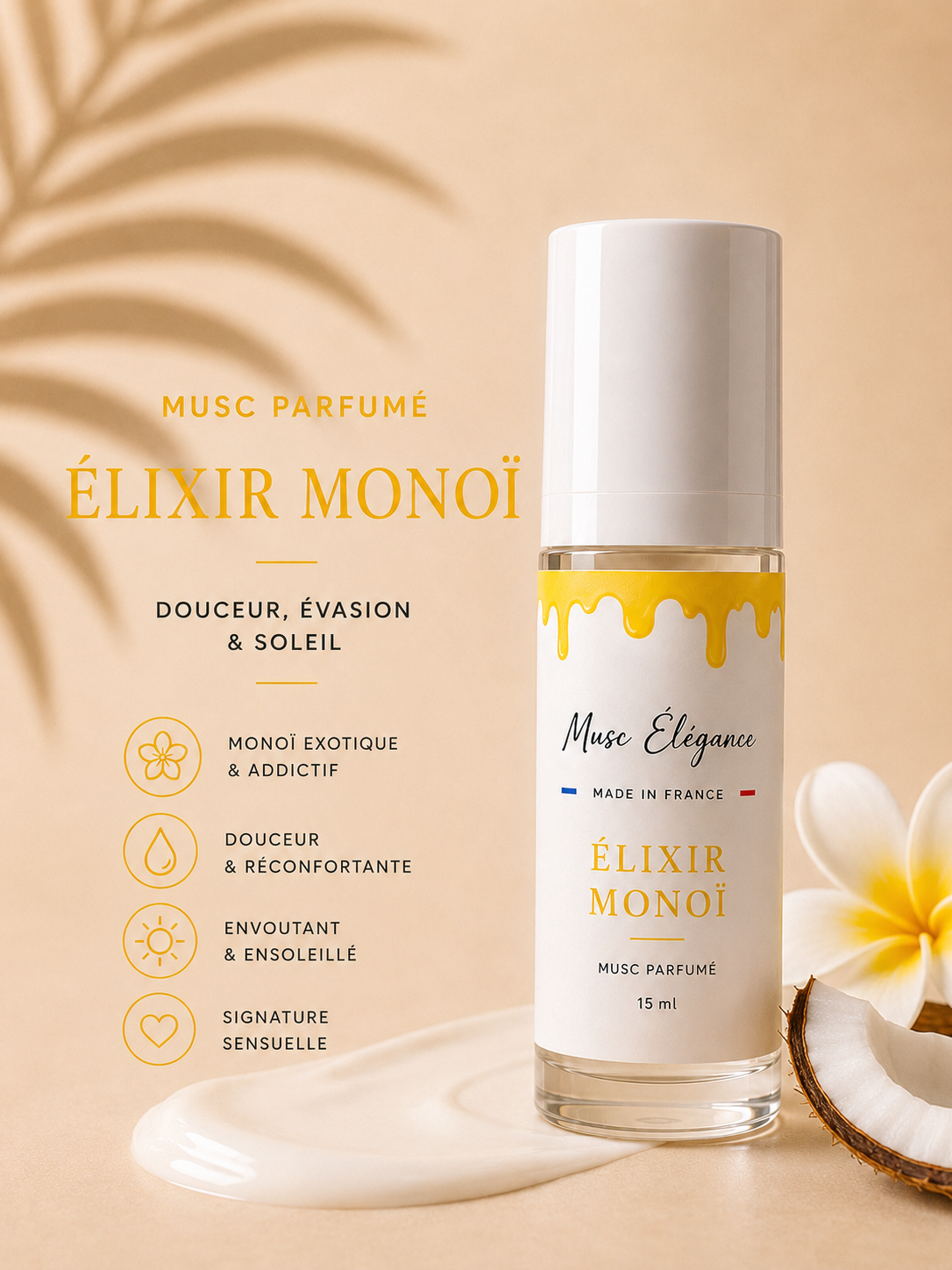 Musc Élixir Monoï - 15ml