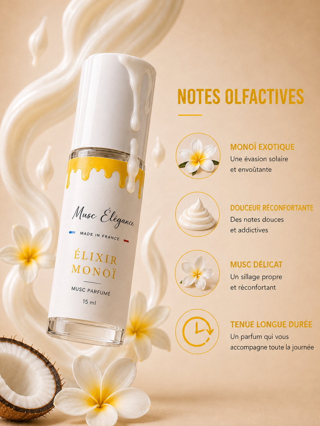 Musc Élixir Monoï - 15ml